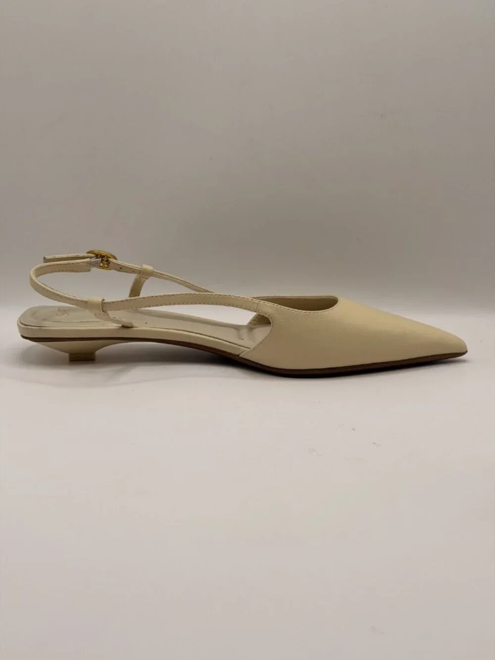 SARTO BY FRANCO SARTO Pheby Slingback Pointed Toe Flat In Ivory White Sz 7.5 M
